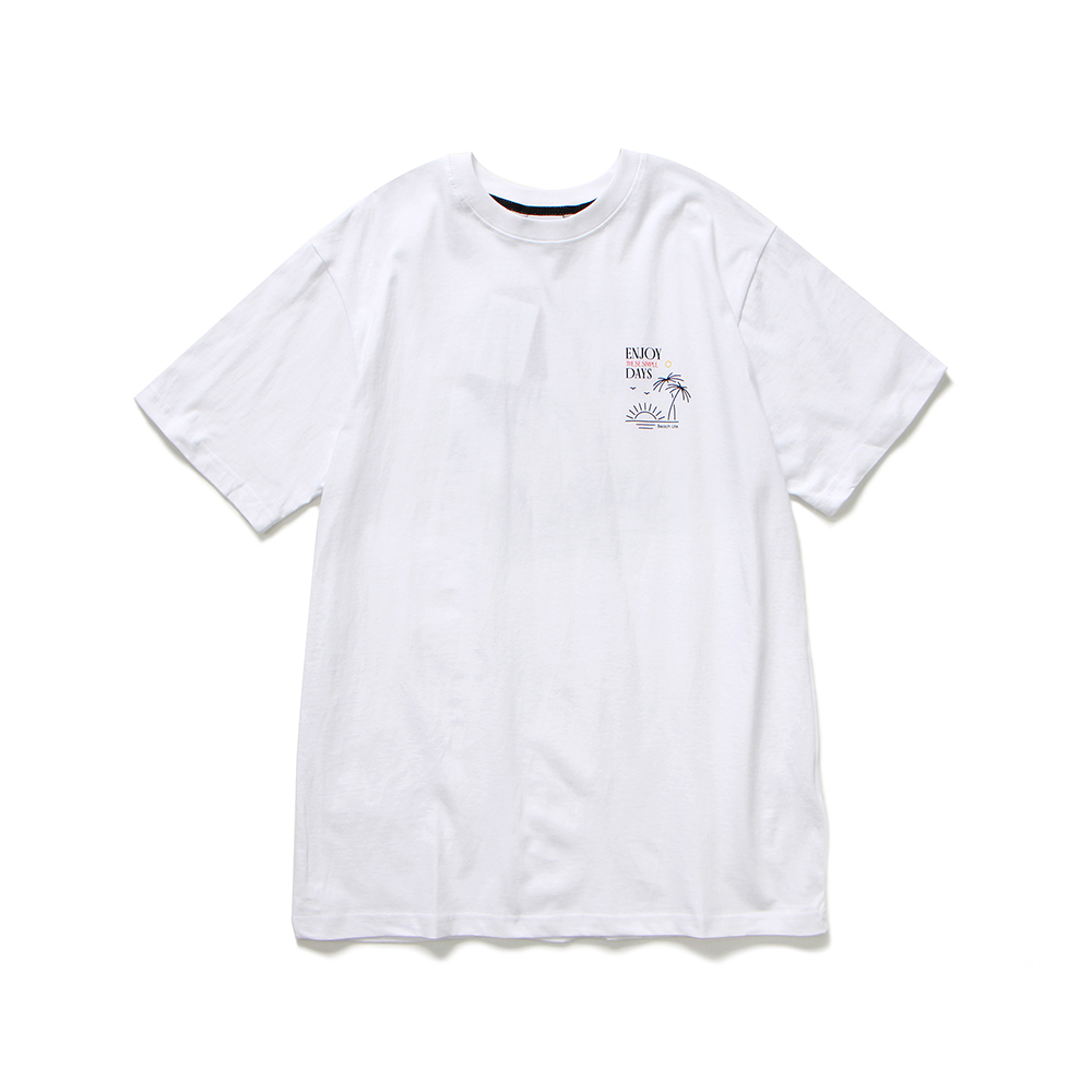 비치라이프 오버핏 티셔츠 화이트 (BEACHLIFE T-SHIRT WHITE)