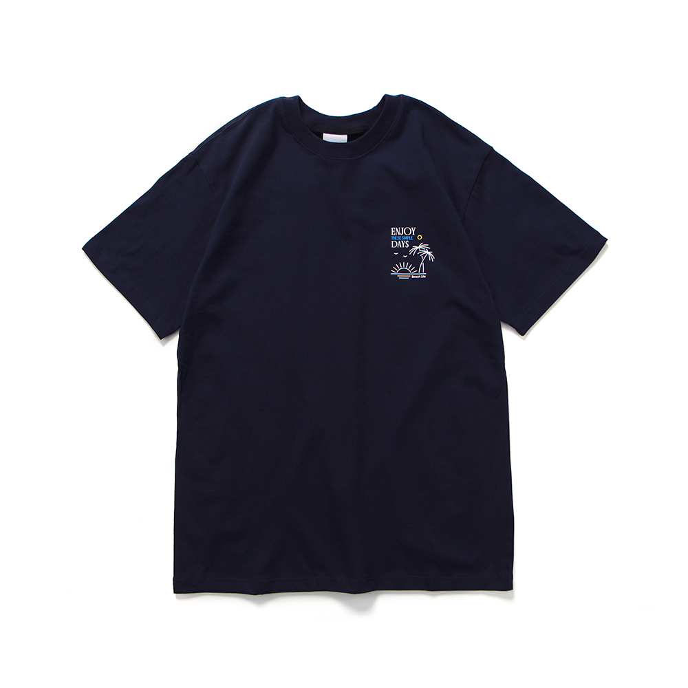 비치라이프 오버핏 티셔츠 네이비 (BEACHLIFE T-SHIRT NAVY)